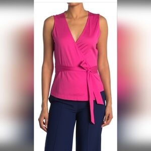 DVF Wrap Front Tie Top